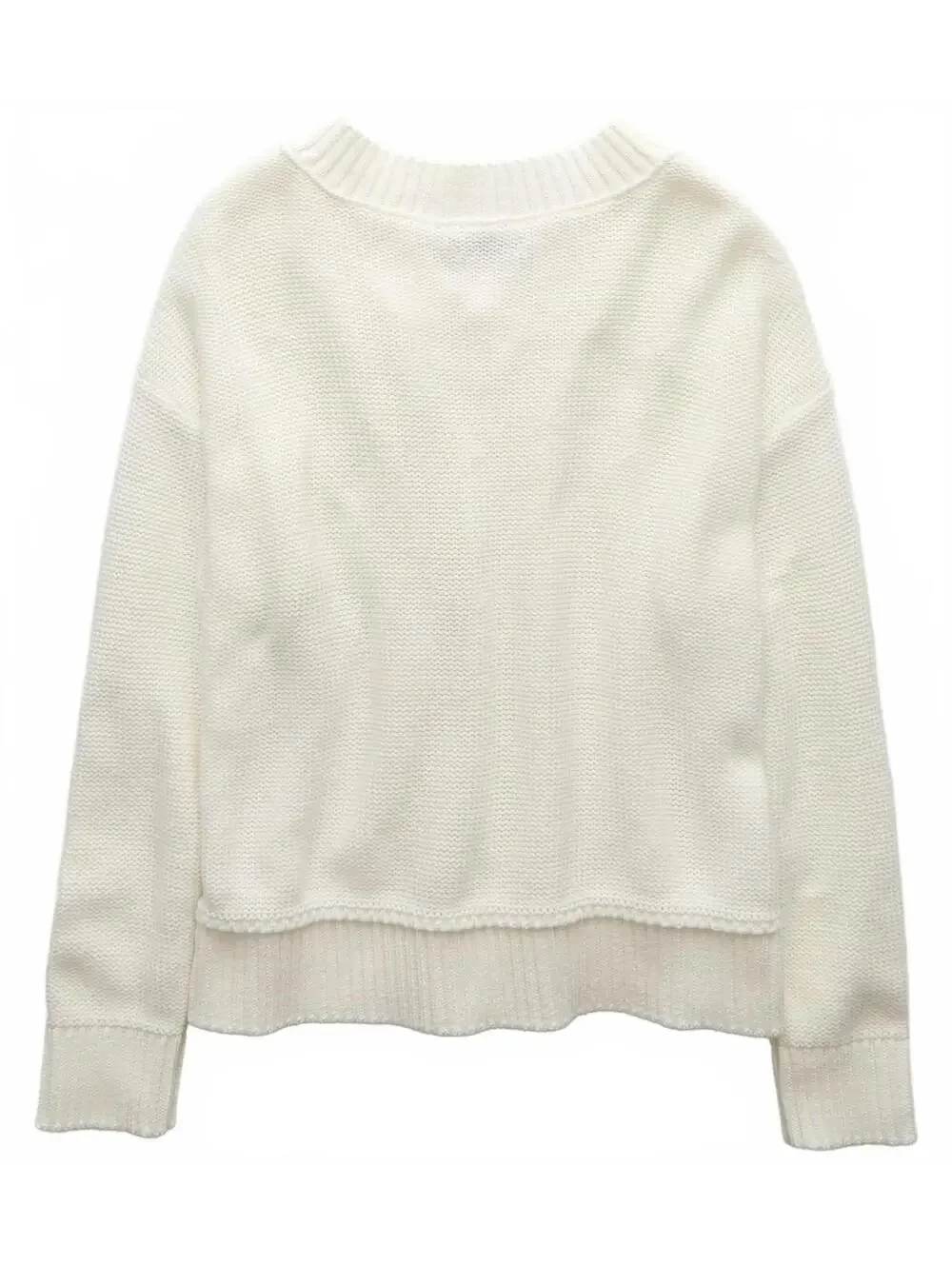AE Long Weekend V-Neck Sweater American Eagle NWT White XL